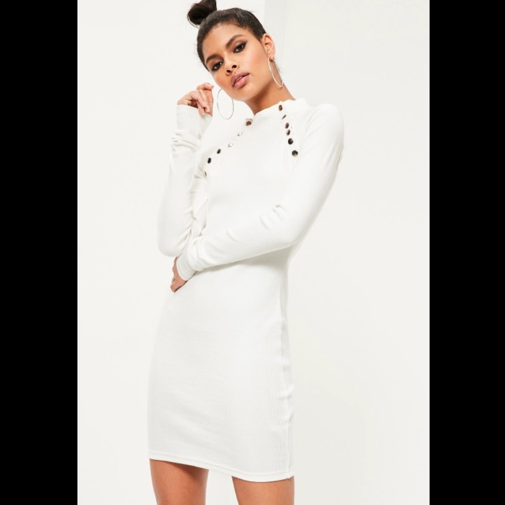 Missguided- White bodycon dress BRAND NEW